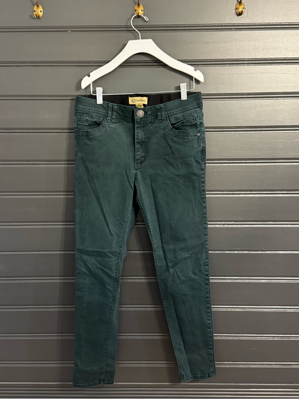 Democracy “Ab” technology Skinny Jeans in Deep Green